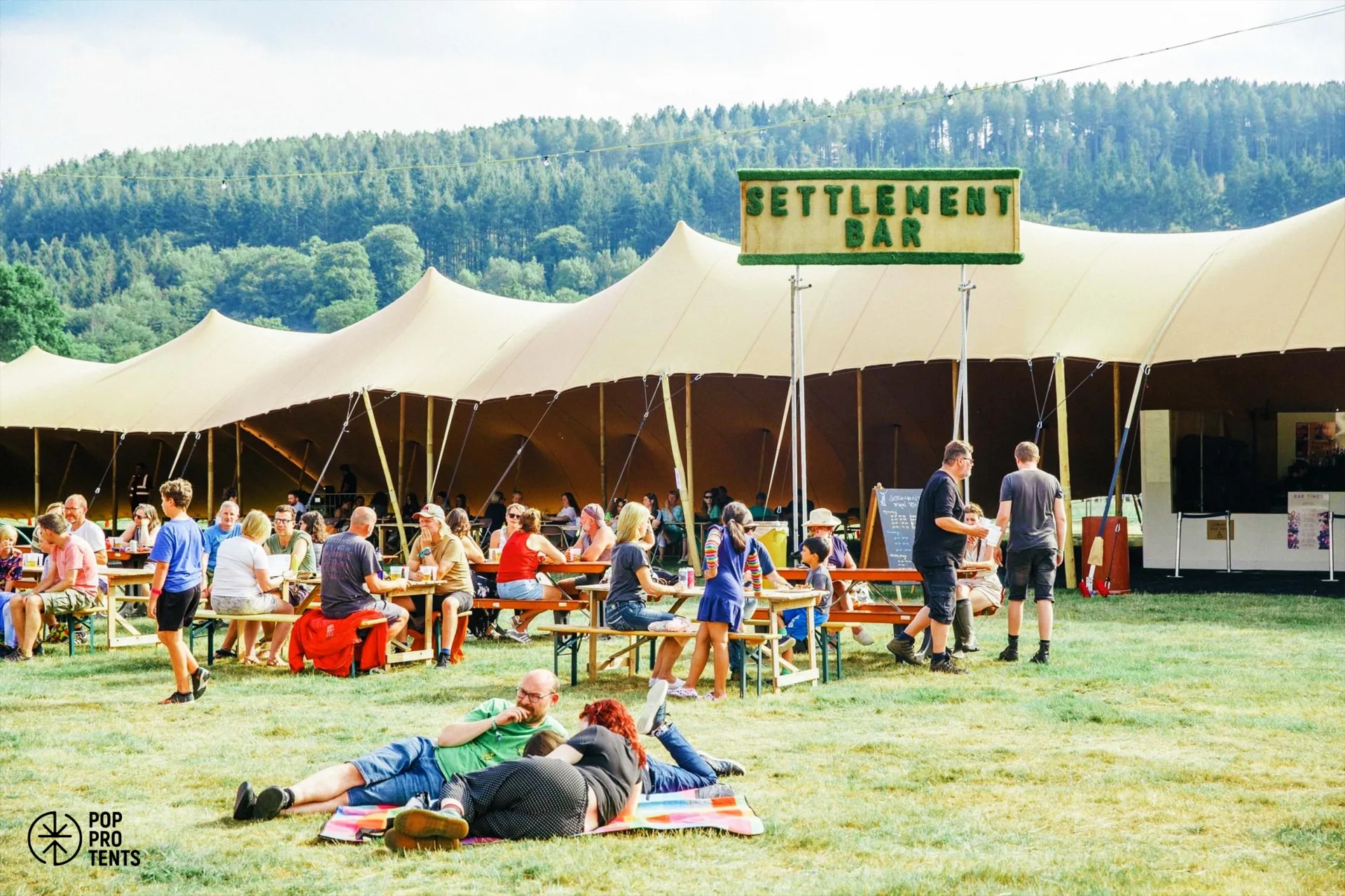 Stretch tents enhancing festival appeal and guest experience