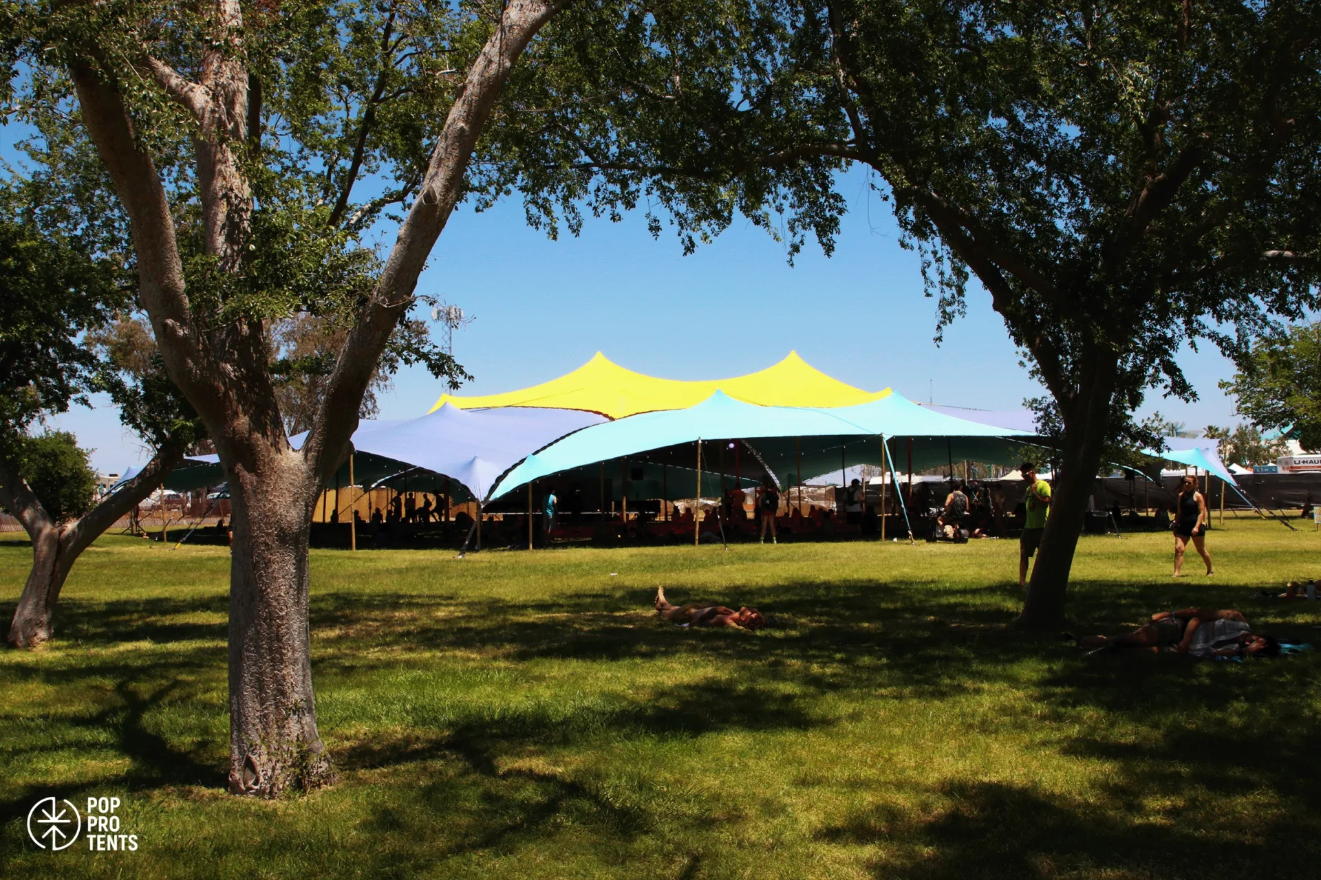 Pop Pro Tents at Lightning in a Bottle Festival