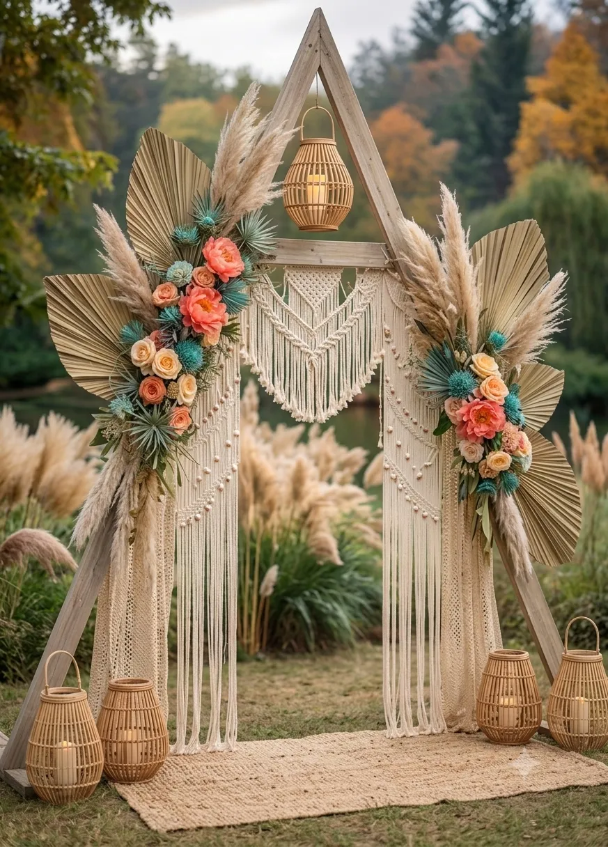 Floral Macramé Archway