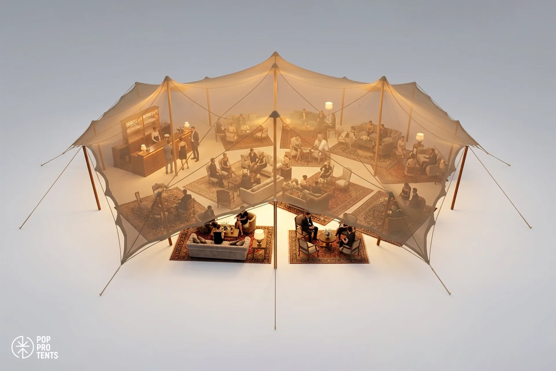 5300 sqft Hexagon Tent