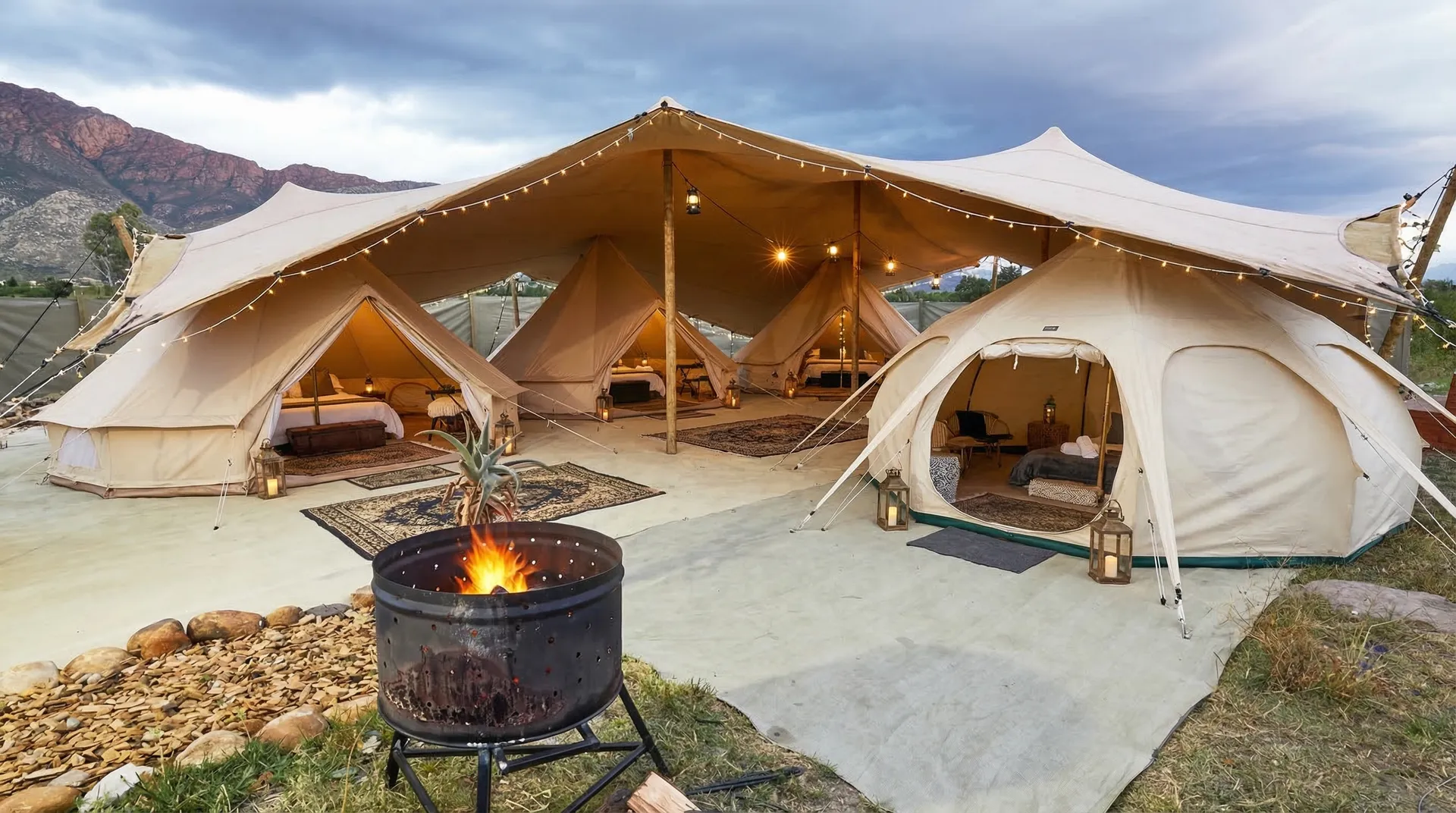 Luxury Glamping Setup