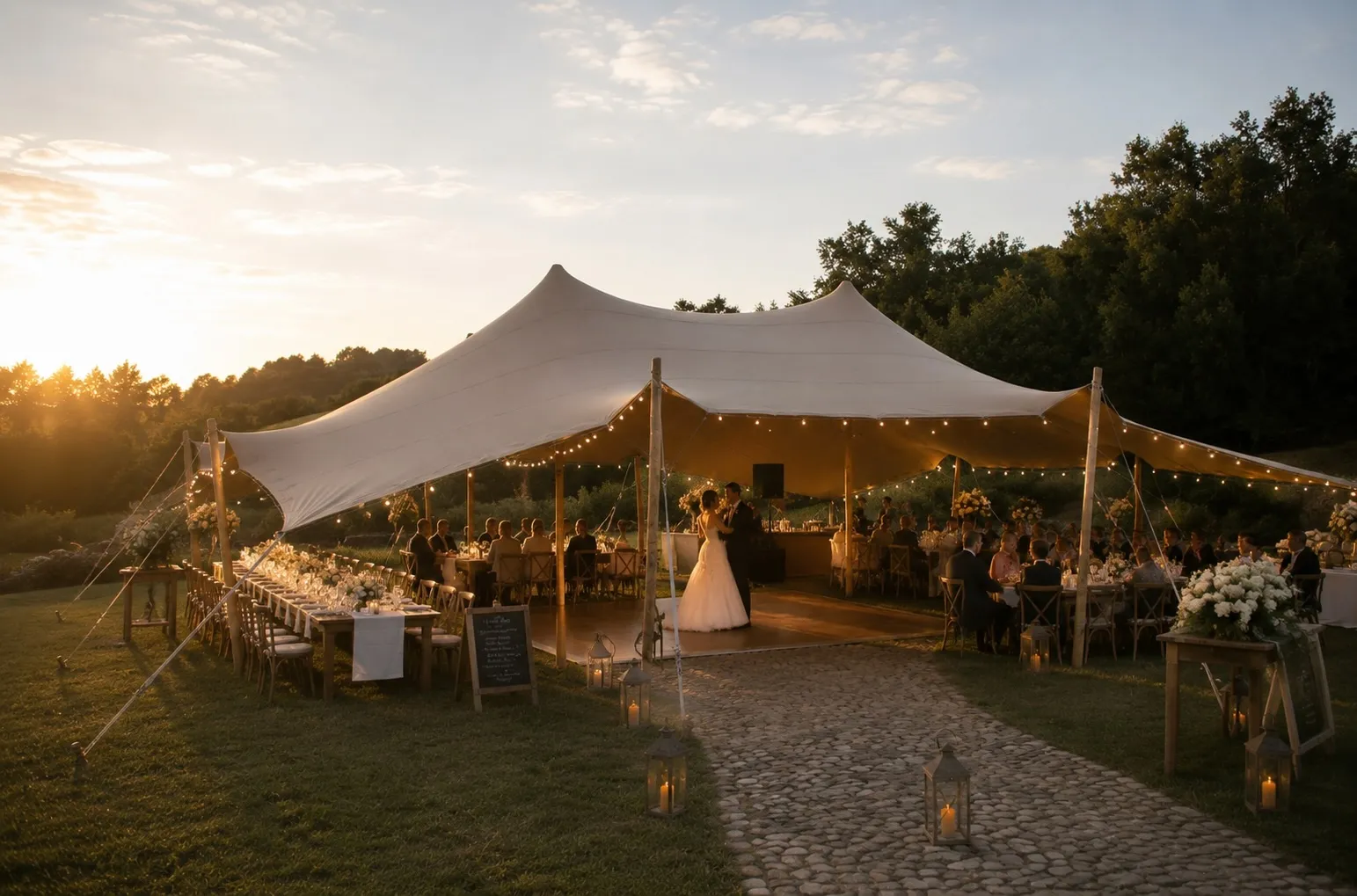 Golden Hour Wedding Banquet