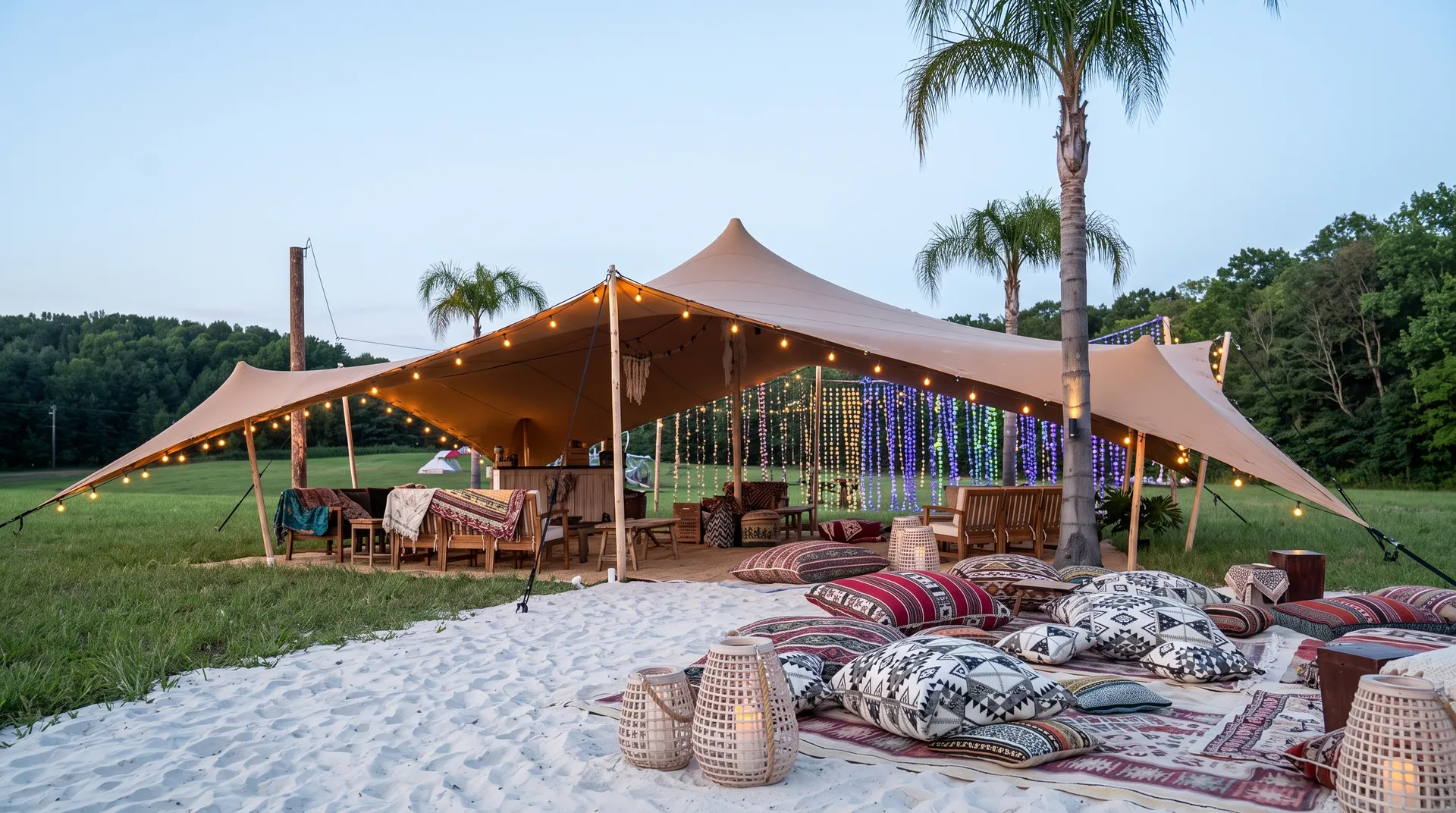 Boho Beach Wedding Lounge