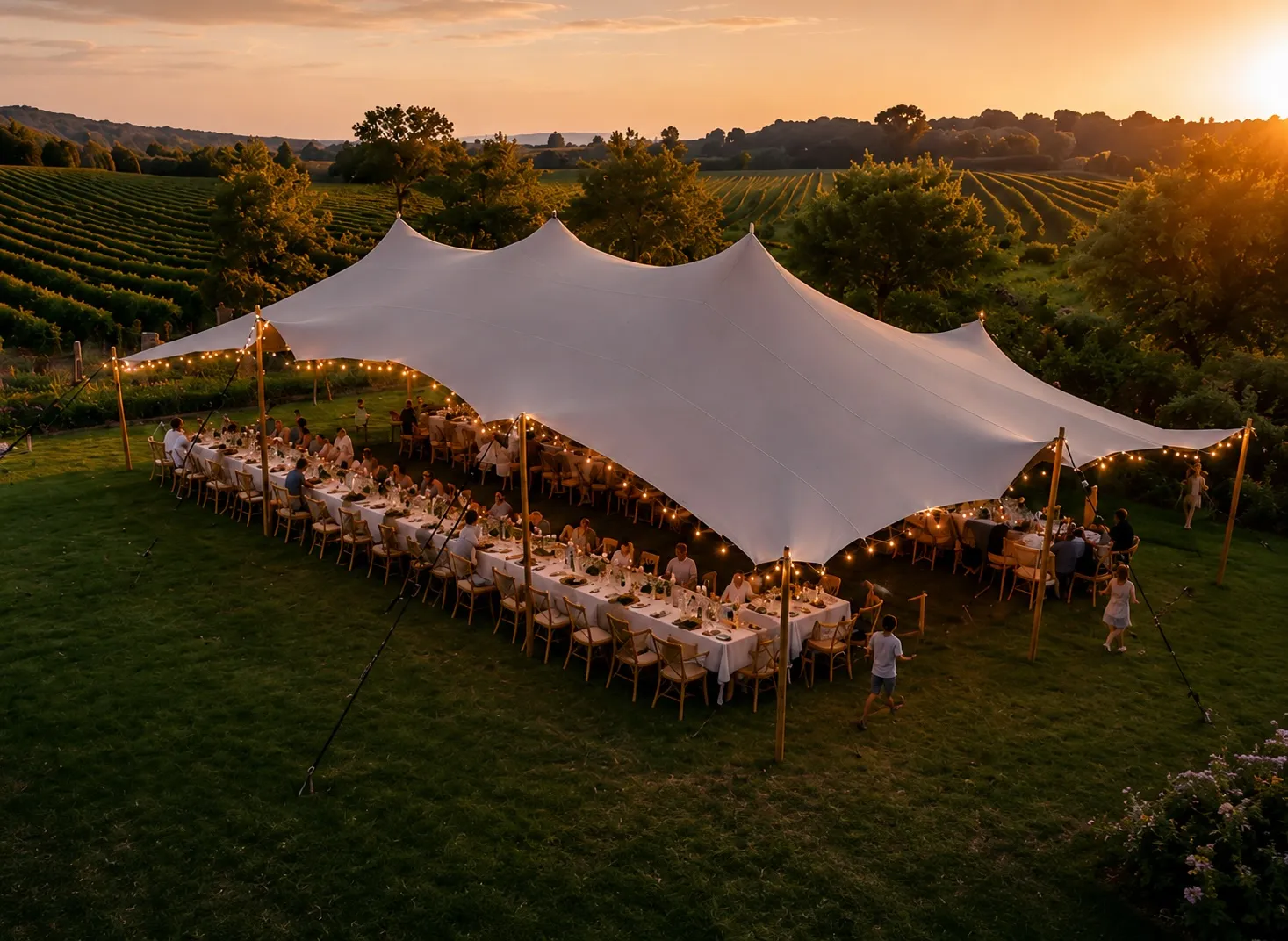 Countryside Wedding from Above